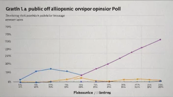 En graf som viser resultatene fra en meningsmåling.