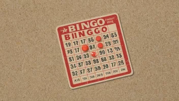 Et bilde av en bingo hall med en tillatelse.