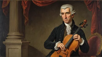 Et portrett av Joseph Haydn, en østerriksk komponist.