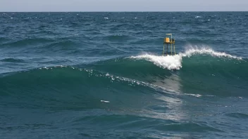 En enhet som måler bølgehøyde i havet.