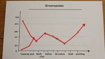 En visuell fremstilling av en nedgang eller reduksjon.