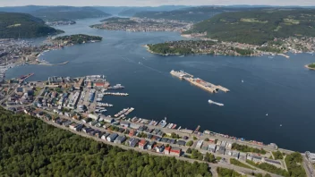 Vippetangen, et populært område i Oslo, med en vakker utsikt over fjorden.