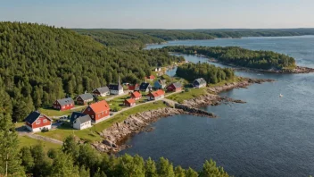 Et malerisk landskap av Blekinga, som viser dens naturskjønnhet og kulturelle arv.