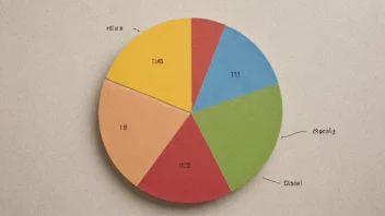 En kakediagram delt inn i fire like store deler, som representerer en firedelt struktur.