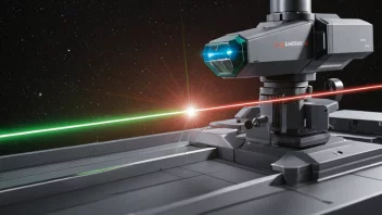 Et laserstyrt system som navigerer gjennom et komplekst miljø.