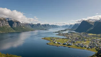 Et malerisk landskap av Sykkylven kommune i Norge.