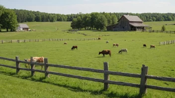 Et idyllisk landskap av en legde, et tradisjonelt norsk beiteområde.