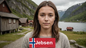 Et bilde av en person med etternavnet Jebsen, med norsk eller dansk bakgrunn.