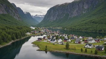 Et malerisk landskap i Trøndelag