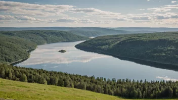 Et naturskjønt bilde av Enebakk, som viser dets naturlige skjønnhet og nærhet til Oslo.