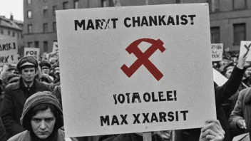 En person som protesterer mot marxistisk ideologi.