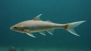 En liten fisk med strømlineformede kropp og lange finner.