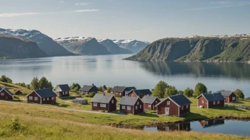 Et naturskjønt bilde av Foldrøyhamns, som viser stedets unike landformer og naturskjønnhet.