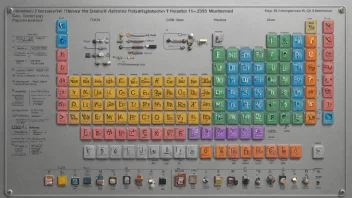 En bilde av periodesystemet med Germanium fremhevet, som viser dets betydning i elektronikk.