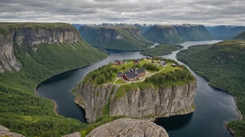 Et malerisk landskap av Ulsbergs, som viser dets naturskjønnhet eller historiske betydning.