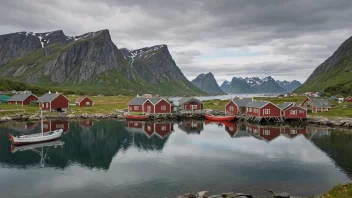 En pittoresk øy i Lofoten med rik maritime historie og naturskjønnhet.