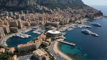 Et pittoreskt bilde av Monaco, som viser dens storslåtte arkitektur og åndeløse landskap