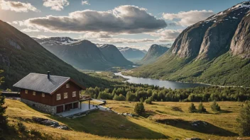 En fjellstøe i norske fjell, brukt som base for turgåing og utendørsaktiviteter.