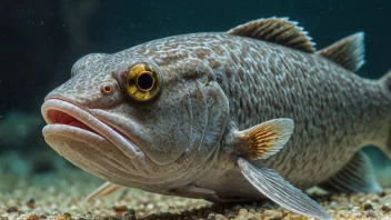 En liten, sølvfarget fisk med en distinkt form og tekstur.