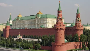 Kremlpalasset i Moskva, Russland, er en historisk bygning som fungerer som den offisielle residensen for den russiske presidenten.