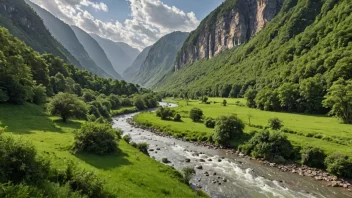 En naturskjønn dal i Norge kjent for sine unike landskap.