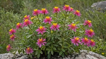 En vakker tiriltungeplante med fargerike blomster i et naturlig miljø.