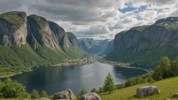 Et malerisk landskap av Hetleviks, som viser stedets unike trekk og attraksjoner.