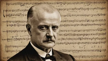 Et portrett av Jean Sibelius, en finsk komponist