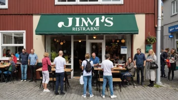 En Jims-restaurant i Norge, som serverer amerikansk-inspirert mat.