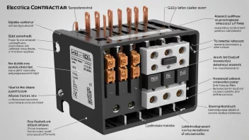 En kontaktor er en enhet som kontrollerer strømmen til elektriske apparater.