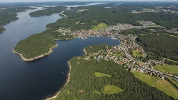 Flyfoto av Vestby kommune