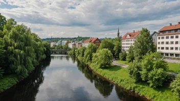 Akerselva som renner gjennom Oslo.