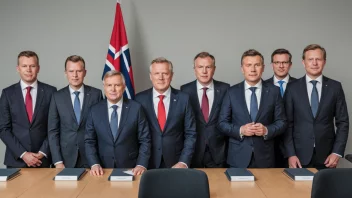 Et bilde av en liste over regjeringsmedlemmer, som representerer begrepet ministerliste.