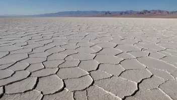 En saltlake er en type innsjø som inneholder høye konsentrasjoner av salt, ofte omgitt av et tørt og goldt landskap.