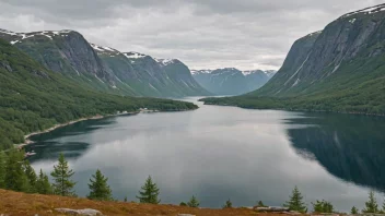 Et idyllisk og malerisk friluftslivsområde i Norge, perfekt for turisme, jakt, fiske og annet friluftsliv.