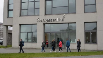 En sengesentralbygning i Norge, som viser den sentrale administrasjonen og organiseringen av sengetjenester.