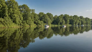 Et fredelig bilde av Havel-elven i Tyskland, som viser dens naturlige skjønnhet.