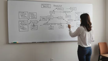 Et bilde som representerer konseptet utvikling og vekst gjennom et flytdiagram.