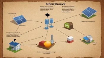 En illustrasjon av bifforbruk, som viser hvordan sekundære ressurser brukes effektivt.