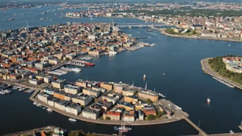 Flyfoto av Gøteborg, Sverige