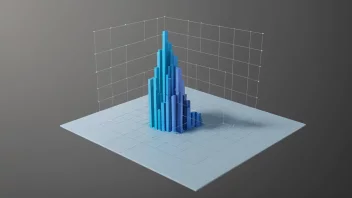 En 3D-graf som illustrerer konseptet variogram i romlig dataanalyse.