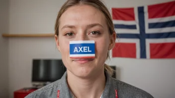 En person med navnet Axel, som symboliserer det norske navnet.