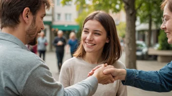 Et bilde av en person som er menneskekjærlig og omsorgsfull overfor en annen person.