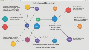 En illustrasjon av objektorientert programmeringskonsepter.