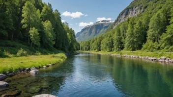 Jordanelva i Norge, kjent for sin vakre natur og muligheter for friluftsliv