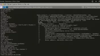 Et Unix-terminal med kommandolinjegrensesnitt.