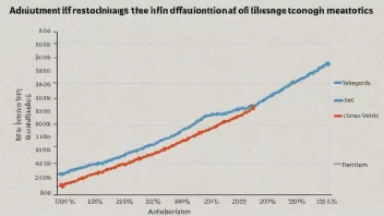 En graf som illustrerer begrepet indeksjustert.