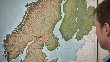 En visuell representasjon av Midt-Norge-regionen og dens dialekt.