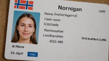 Et norsk legitimasjonsbevis