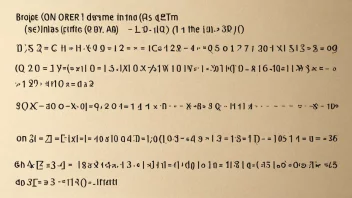 Et bilde som representerer et annenordensledd i en sekvens, med matematisk kontekst.